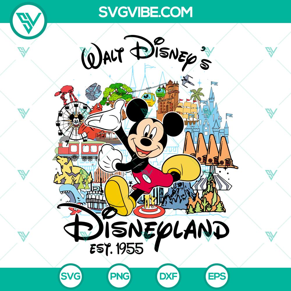 Vintage Mickey Mouse Disneyland SVG | Est. 1955 Retro Cut Files Vintage Mickey Mouse Disneyland SVG | Est. 1955 Retro Cut Files