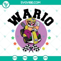 Wario SVG | Mario Kart Racing Villain Cut Files