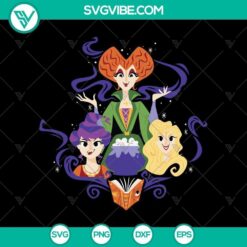 Friendly witch SVG with horror elements for Halloween theme.