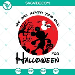Disney Mickey Mouse Halloween SVG design for all ages, Halloween SVG featuring Mickey Mouse, ideal for Halloween crafts and decor.
