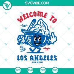 Los Angeles Dodgers themed digital SVG designs for sports soda and ice cream helmet. Perfect for Dodgers fans.