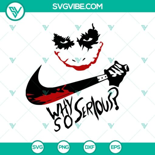 Nike Joker knife design SVG perfect for Halloween.