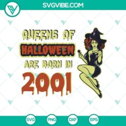 Witch Queens of Halloween SVG design - Horror, Halloween, Scary digital graphic for spooky projects.