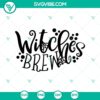 Spooky Witches Brew Halloween SVG for crafting, featuring a scary design in digital format. Great for Halloween projects.