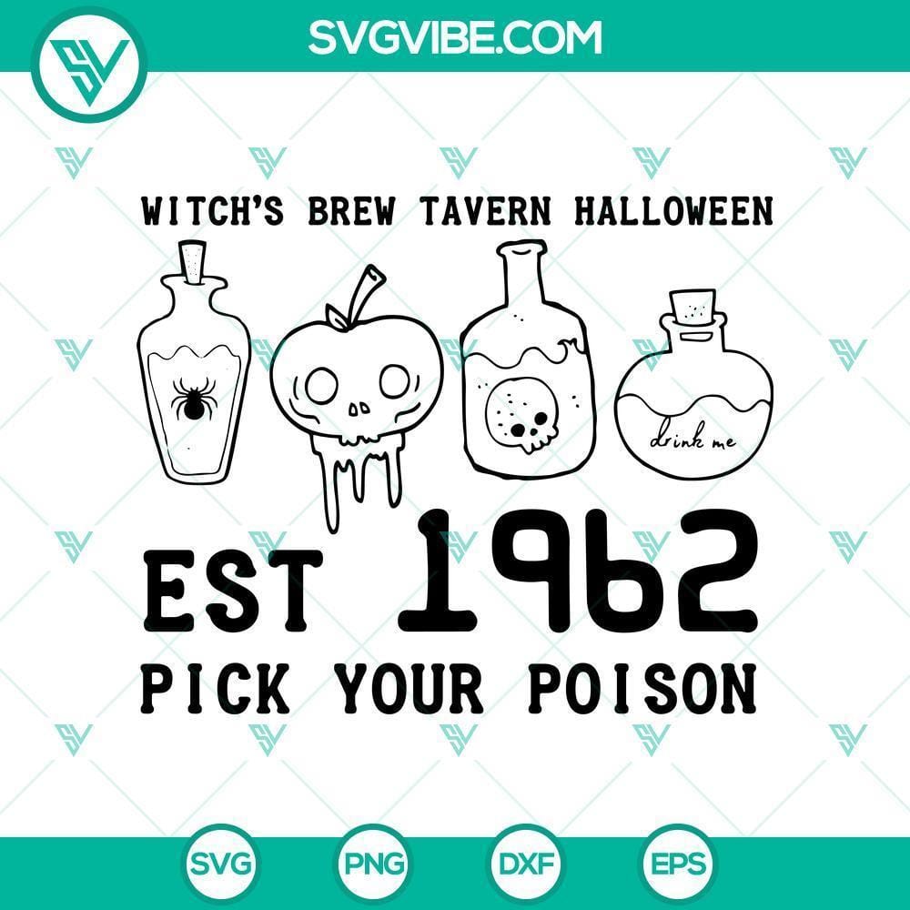 witchs-brew-tavern-halloween-est-1962-svg-horror-svg-halloween-svg-scary-svg.jpg Witch's Brew Tavern Halloween Est 1962 SVG with horror, Halloween, and scary design elements.
