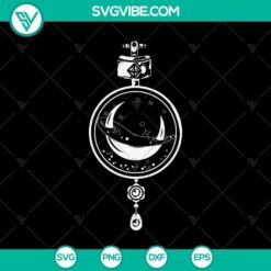 Witchy Moon Magical Halloween Witch SVG, Halloween Scary SVG, Halloween SVG