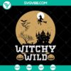 Halloween themed Witchy Wild and Pumpkin SVG design for digital products. Great for spooky crafts and decorations.