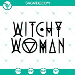 Witchy woman Halloween SVG design with spooky elements perfect for scary crafting projects.