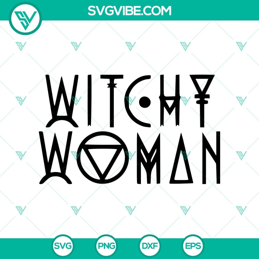 witchy-woman-svg-halloween-svg-scary-svg.jpg Witchy woman Halloween SVG design with spooky elements perfect for scary crafting projects.
