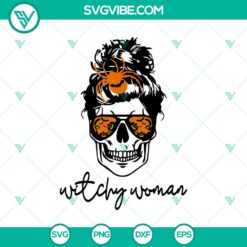 Witchy Woman SVG, Skull Woman SVG, Halloween SVG