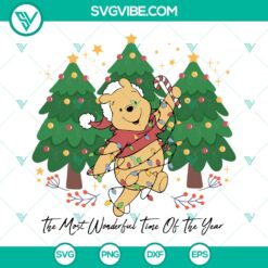 Wonderful Time of the Year SVG | Classic Christmas Holiday Cut Files
