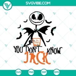 Jack Skellington SVG design from The Nightmare Before Christmas movie, perfect for Halloween projects.