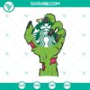 Zombie Hand Starbucks SVG with Halloween and Zombie elements for crafting, featuring spooky Starbucks logo and green zombie hand.