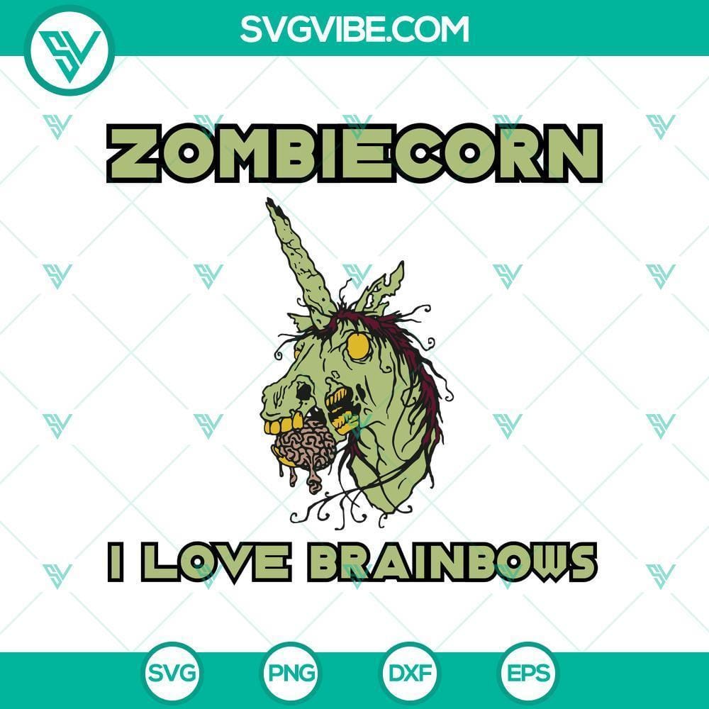zombie-unicorn-i-love-brainbows-funny-svg-horror-svg-halloween-svg-scary-svg.jpg Zombie Unicorn I Love Brainbows SVG with horror, Halloween, scary themes. Perfect for funny and spooky designs.